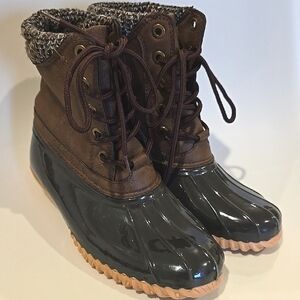 Sporto Diana Women's Brown and Black Duck Boots 7.5 M